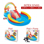 استخر بادی کودک سرسره دار اینتکس intex 57453