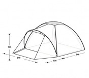 چادر مسافرتی کوهنوردی 4 نفره کینگ کمپ مدل KT3022